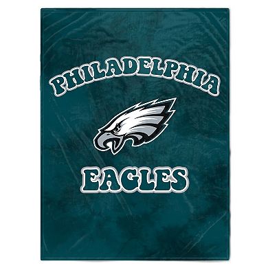 Philadelphia Eagles 60'' x 70'' Bubble Tie-Dye Flannel Sherpa Blanket