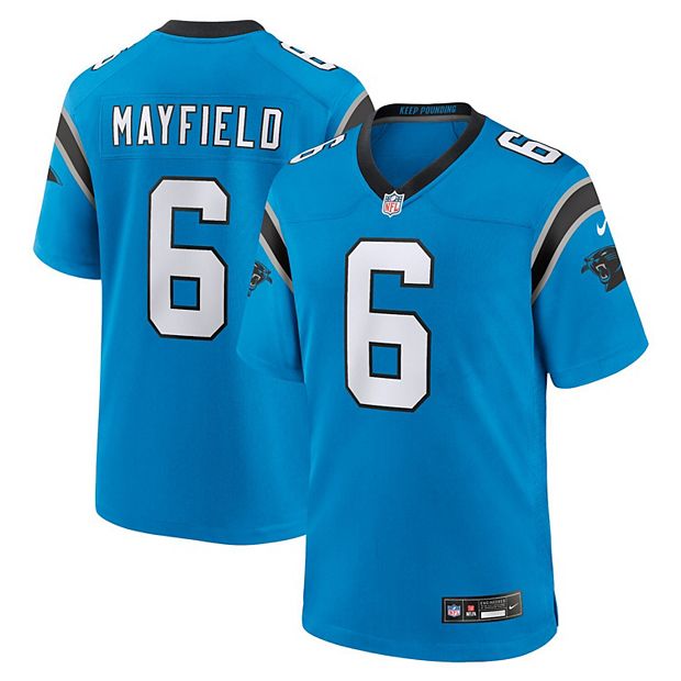 Men's Nike Baker Mayfield Blue Carolina Panthers Alternate Player Game  Jersey