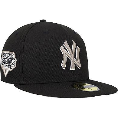 Men's New Era Black New York Yankees Chrome Camo Undervisor 59FIFTY Fitted Hat