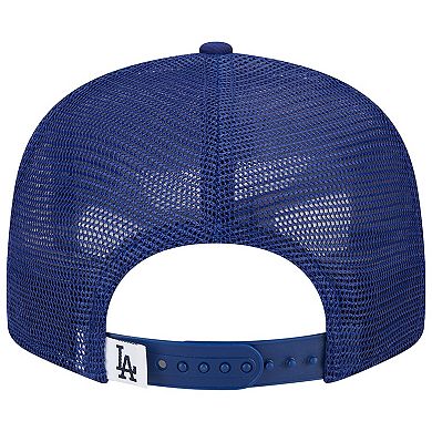 Men's New Era Royal Los Angeles Dodgers Team Color Trucker 9FIFTY Snapback Hat
