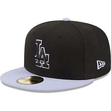 Men's New Era Black Los Angeles Dodgers Side Patch 59FIFTY Fitted Hat