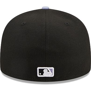Men's New Era Black Los Angeles Dodgers Side Patch 59FIFTY Fitted Hat