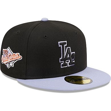 Men's New Era Black Los Angeles Dodgers Side Patch 59FIFTY Fitted Hat