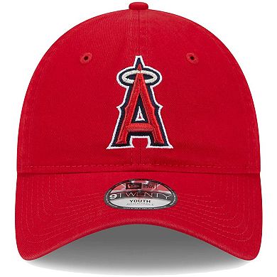 Toddler New Era Red Los Angeles Angels Team 9TWENTY Adjustable Hat