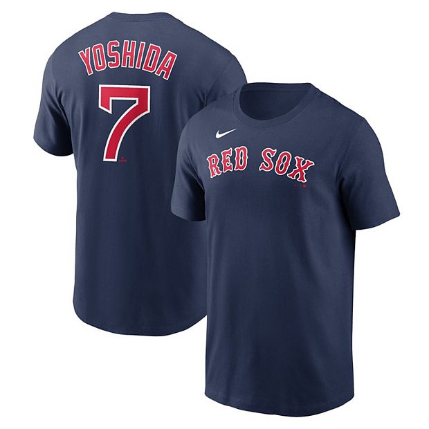  Masataka Yoshida Boston Name & Number (Front & Back) T-Shirt :  Sports & Outdoors