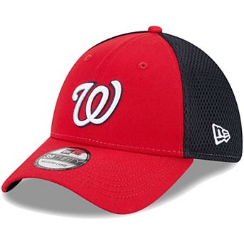 Men's New Era Red Washington Nationals Team Neo 39THIRTY Flex Hat