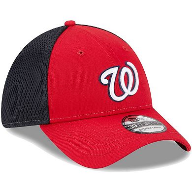 Men's New Era Red Washington Nationals Team Neo 39THIRTY Flex Hat