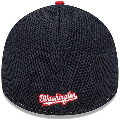 Men's New Era Red Washington Nationals Team Neo 39THIRTY Flex Hat