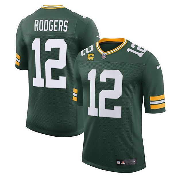 Men s Nike Aaron Rodgers Green Green Bay Packers Captain Vapor Limited Jersey