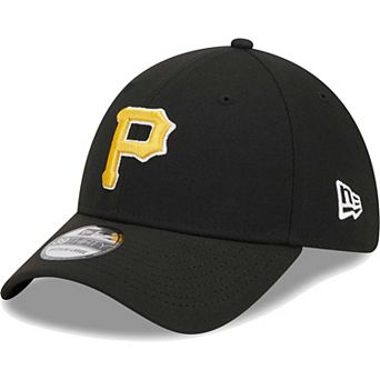 Men's New Era Black Pittsburgh Pirates Logo 39THIRTY Flex Hat