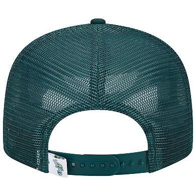 Men's New Era Green Oakland Athletics Cooperstown Collection Team Color Trucker 9FIFTY Snapback Hat