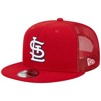 Men's New Era Red St. Louis Cardinals Team Color Trucker 9FIFTY Snapback Hat