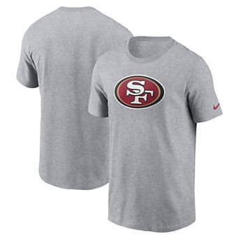 Men's Nike Gray San Francisco 49ers Logo Essential T-Shirt