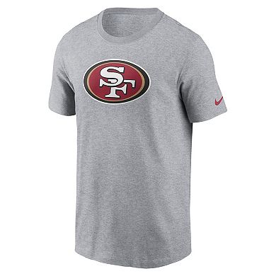 Men's Nike Gray San Francisco 49ers Logo Essential T-Shirt