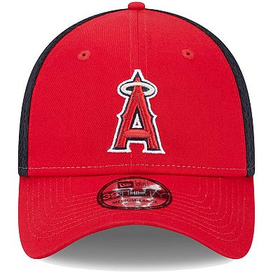 Men's New Era Red Los Angeles Angels Team Neo 39THIRTY Flex Hat
