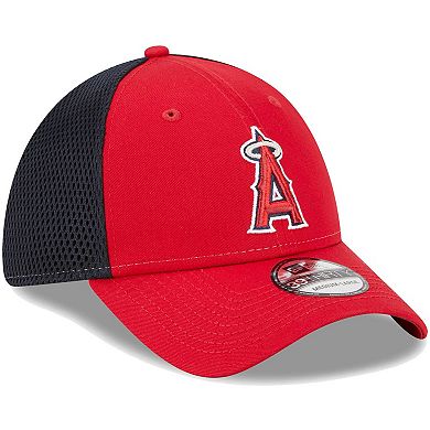 Men's New Era Red Los Angeles Angels Team Neo 39THIRTY Flex Hat