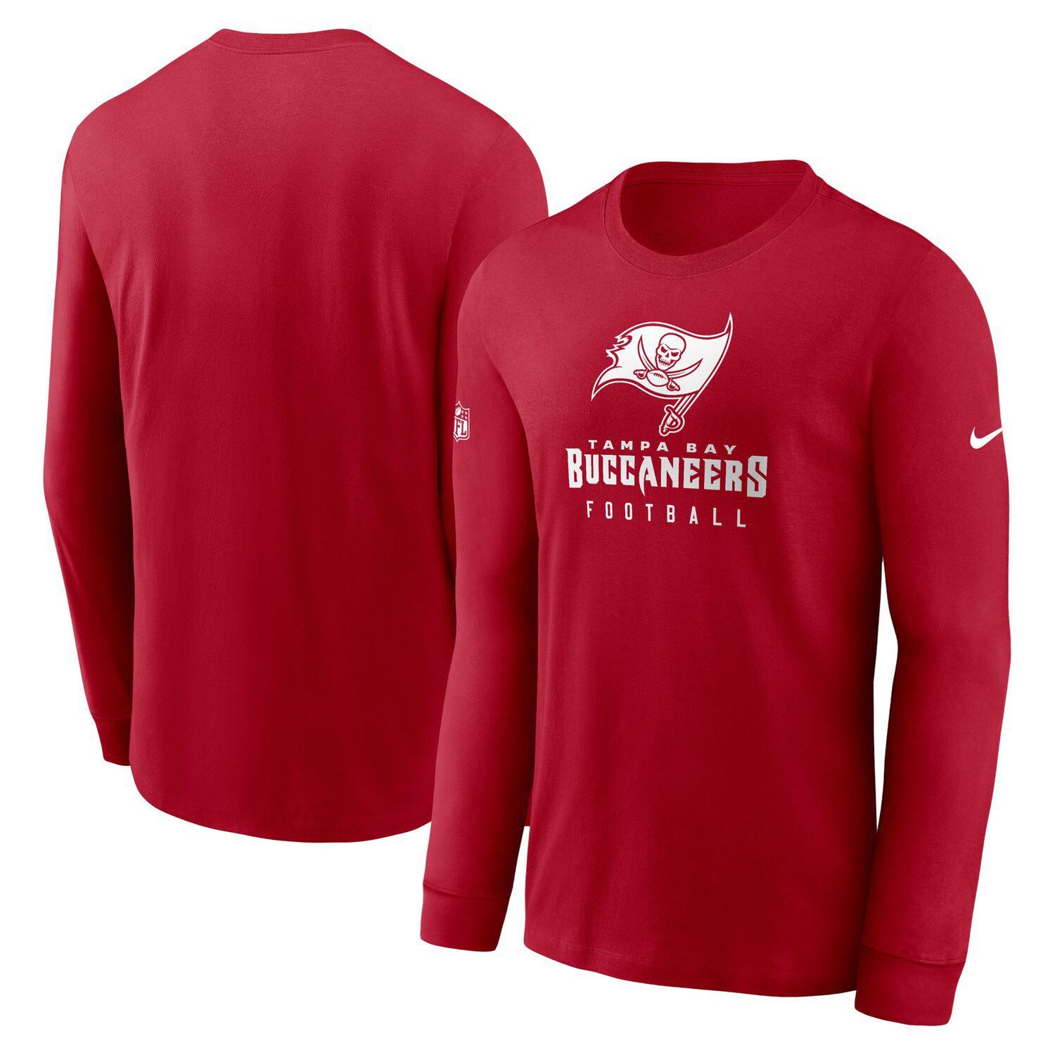 Tampa Bay Buccaneers Nike Fan Gear Essential Wordmark Performance T-Shirt -  Red