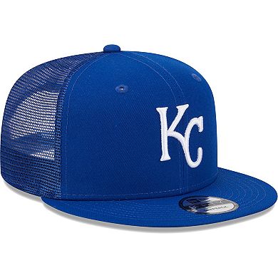 Men's New Era Royal Kansas City Royals Team Color Trucker 9FIFTY Snapback Hat
