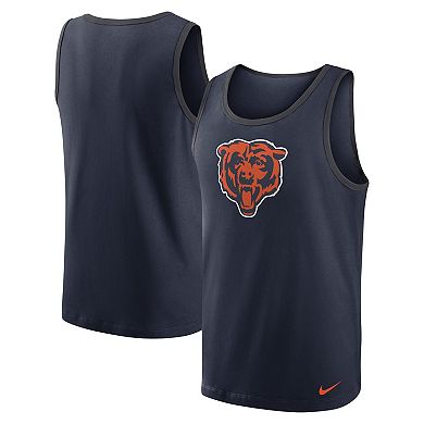 Men's Nike Navy Chicago Bears Tri-Blend Tank Top