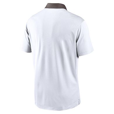 Men's Nike White Cleveland Browns Vapor Performance Polo