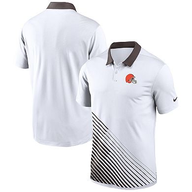 Men's Nike White Cleveland Browns Vapor Performance Polo