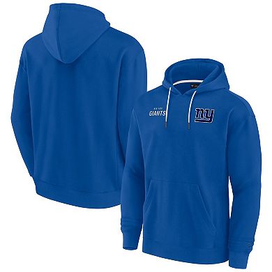 Unisex Fanatics Signature Royal New York Giants Elements Super Soft Fleece Pullover Hoodie