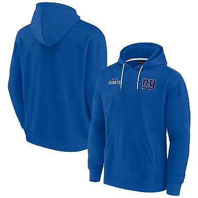 Unisex Fanatics Signature Royal New York Giants Super Soft Fleece Pullover Hoodie