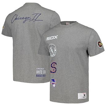 Men's Mitchell & Ness Heather Gray Chicago White Sox Cooperstown Collection City Collection T-Shirt