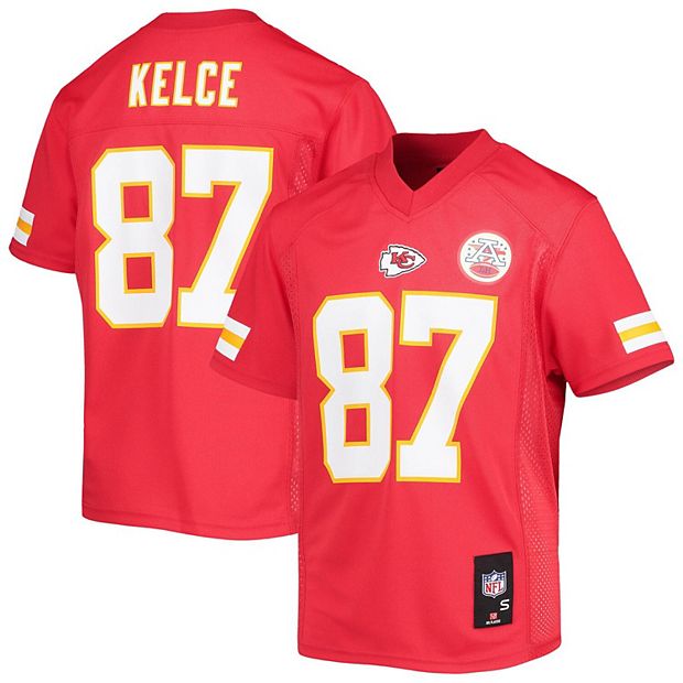 Travis Kelce Kansas City Chiefs #87 Red Youth Home Player Jersey