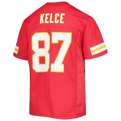 Youth Travis Kelce Red Kansas City Chiefs Replica Player Jersey