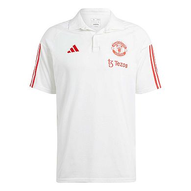 Men's adidas White Manchester United 2023/24 On-Field Training Polo