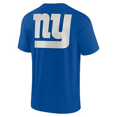 Unisex Fanatics Signature Royal New York Giants Elements Super Soft Short Sleeve T-Shirt