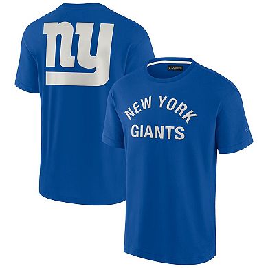 Unisex Fanatics Signature Royal New York Giants Super Soft Short Sleeve T-Shirt