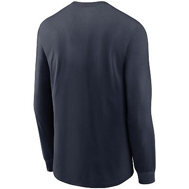 Men's Nike Navy Chicago Bears Primary Logo Long Sleeve T-Shirt