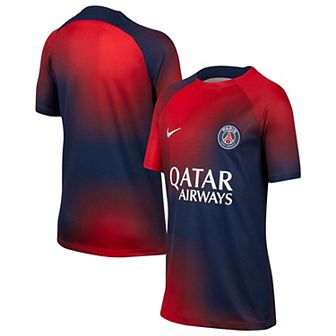 Youth Nike Navy Paris Saint-Germain 2023/24 Pre-Match Performance Top