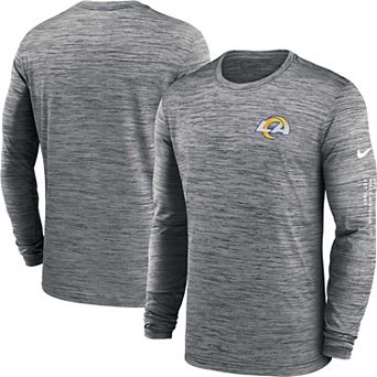 Men's Nike Anthracite Los Angeles Rams Velocity Long Sleeve T-Shirt