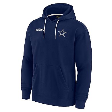 Unisex Fanatics Signature Navy Dallas Cowboys Super Soft Fleece Pullover Hoodie