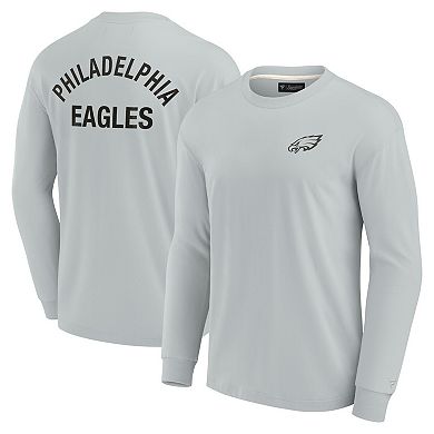 Unisex Fanatics Signature Gray Philadelphia Eagles Elements Super Soft Long Sleeve T-Shirt