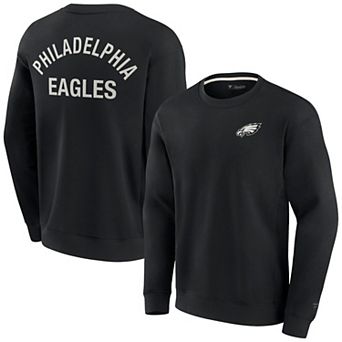 Unisex Fanatics Black Philadelphia Eagles Elements Super Soft Pullover Sweatshirt