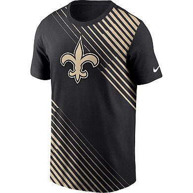 Men's Nike Black New Orleans Saints Yard Line Fashion Asbury T-Shirt