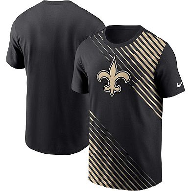 Men's Nike Black New Orleans Saints Yard Line Fashion Asbury T-Shirt