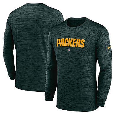 Men's Nike Green Green Bay Packers Sideline Team Velocity Performance ...