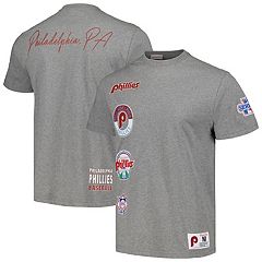 Men’s Mitchell & Ness 1980 Philadelphia Phillies World Champions Charcoal  Grey T-Shirt