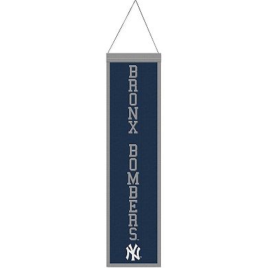 "WinCraft New York Yankees 8"" x 32"" Slogan Wool Banner"