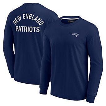 Unisex Fanatics Signature Navy New England Patriots Super Soft Long Sleeve T-Shirt