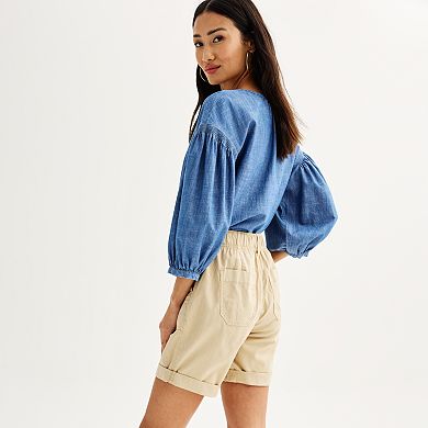 Petite Sonoma Goods For Life® Utility Bermuda Shorts