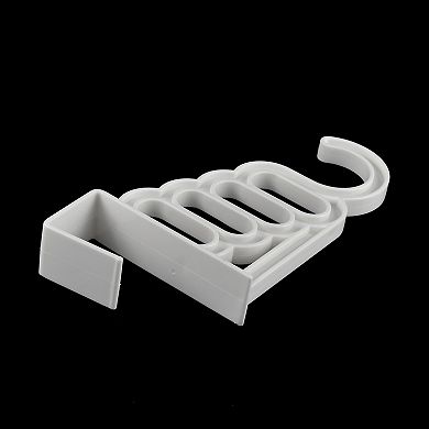 Indoor Office Plastic Over Door Wardrobe Mount Clothes Hook Hanger White
