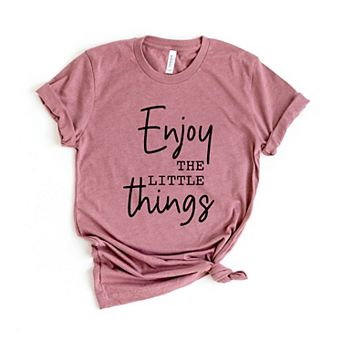 Enjoy The Little Things Script Short Sleeve Graphic Tee