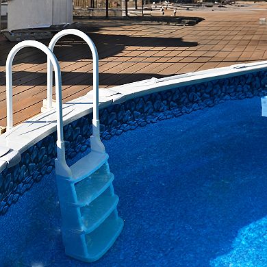 Main Access 200200 Easy Incline Above Ground In Pool Swimming Pool Ladder, White