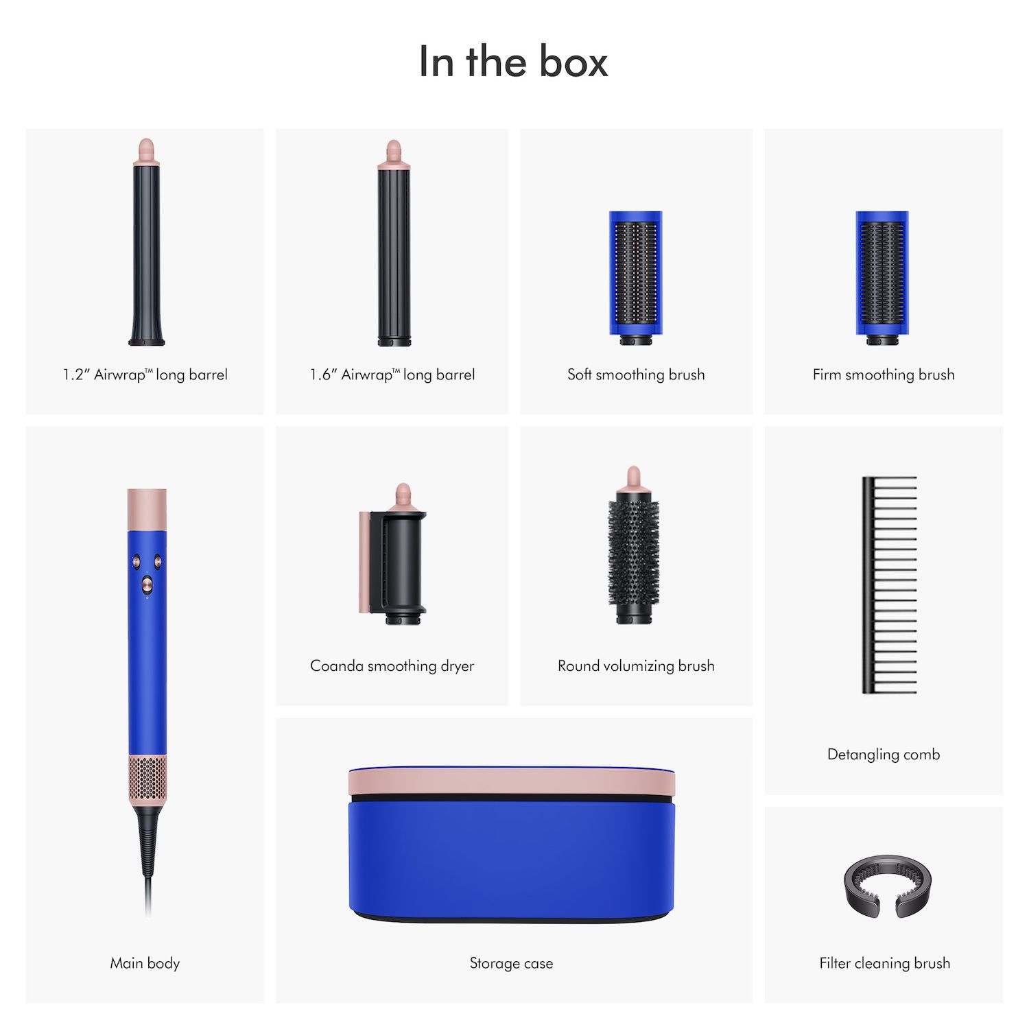 Dyson Special Edition Airwrap Multi Styler Complete Long in Blue Blush